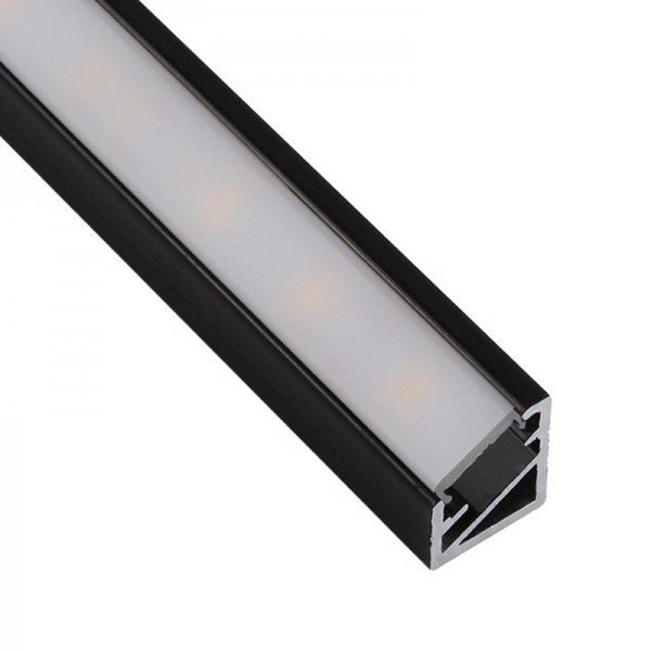 1416 DL kotni alu LED profil TRILINE MINI črn brez pokrova 1416 DL kotni alu LED profil TRILINE MINI črn brez pokrova