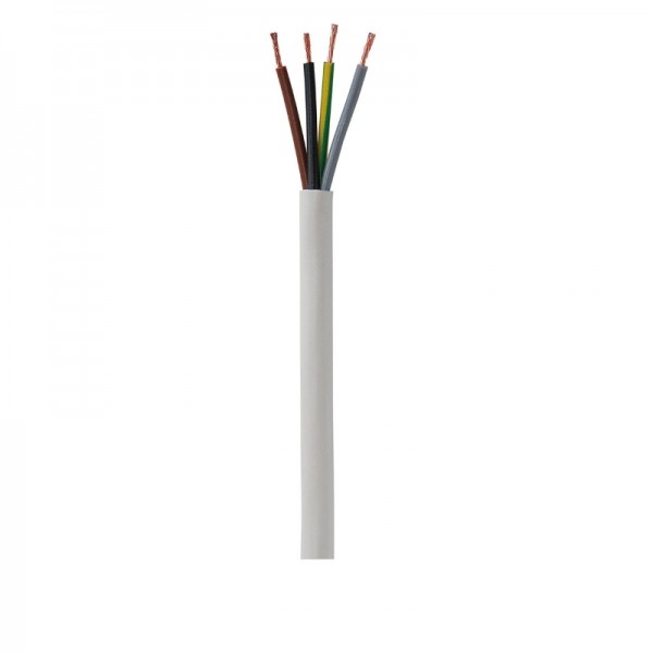 Kabel PP-L 4X0,75 mehkožilni bel
