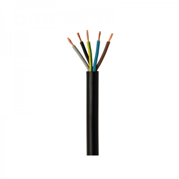 Kabel PP-L 5X1,5 mehkožilni črn