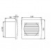 Ventilator z okvirjem CYKLON EOL100T Ø100mm + timer