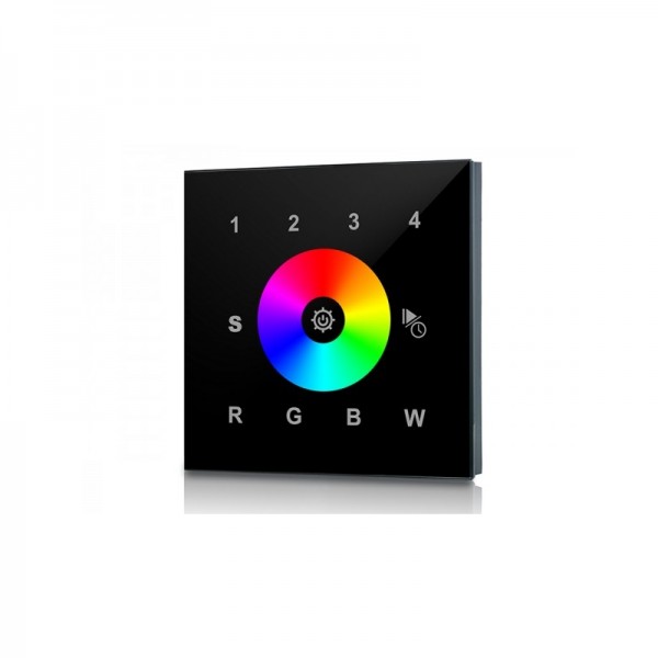 Daljinski upravljalnik - SLD RGB/W RF 2820 1 cona 4 scene stenski črn