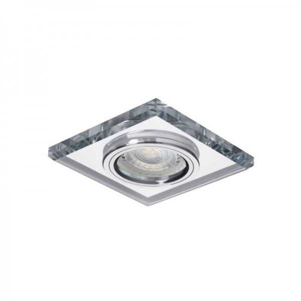 Svetilka vgradna fiksna MORTA CT-DSL50-SR kvadratna srebrna