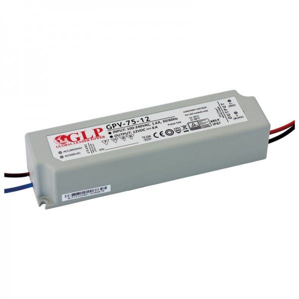 LED napajalnik CV 12V 75W GPV IP67