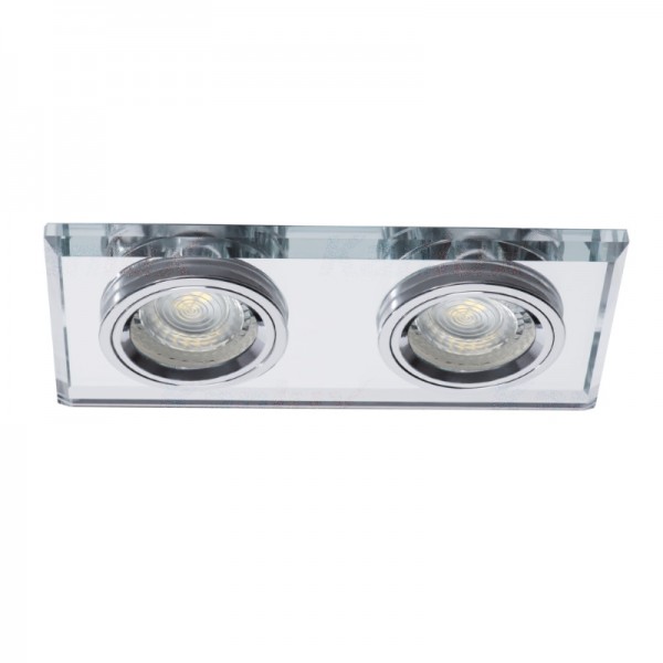 Svetilka vgradna fiksna MORTA CT-DSL250-SR pravokotna srebrna