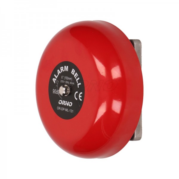 Zvonec industrijski (šolski) 230V rdeč R150mm