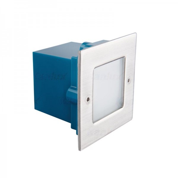 Svetilka stenska vgradna LED TAXI LED9 SMD 0,6W 10lm 4000K IP54 inox
