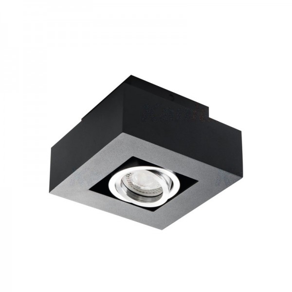 Svetilka stropna LED ready STOBI DLP 50-B GU10 črna