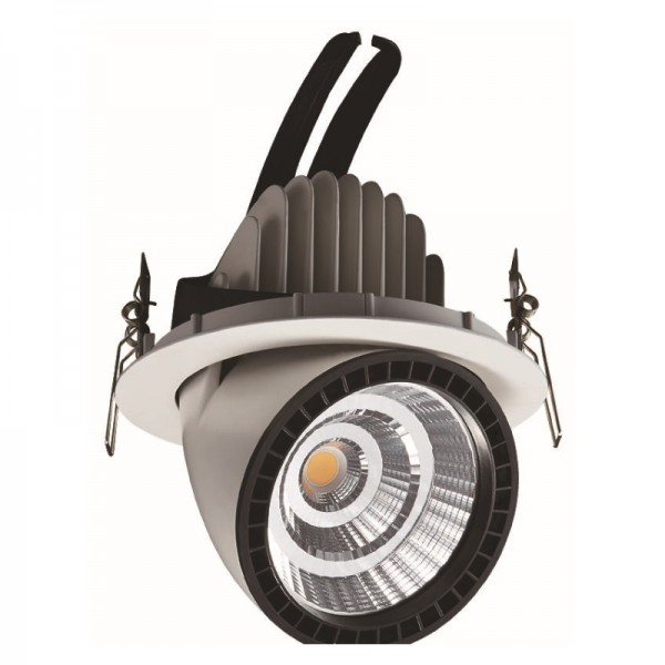 Svetilka vgradna izvlečna LED PLUTO M 30W 2800lm za kruh 190x155/165mm