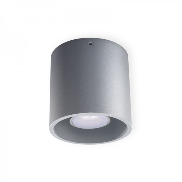 Svetilka stropna LED ready ALGO GU10 CO-GR okrogla siva