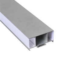 4084 FA alu LED profil stenski gor - dol siv brez pokrova
