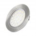 LED pohištvena svetilka OVAL vgradna 12V DC 2W ALU 4000K + 2m kabla z mini konektorjem