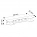 LED svetilka za stekleno polico METAL CLIP 0,25W modra, mini konektor - DLP