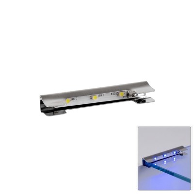 LED svetilka za stekleno polico METAL CLIP 0,25W modra, mini konektor - DLP