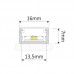 1607 DL alu LED profil LINE XL siv brez pokrova