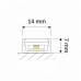 1407 DL alu LED profil LINE MINI bel brez pokrova