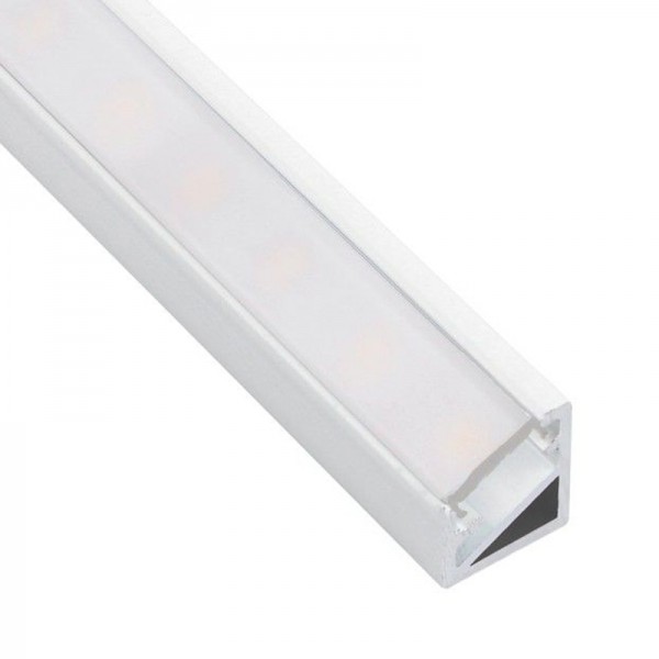 1416 DL kotni alu LED profil TRILINE MINI bel brez pokrova