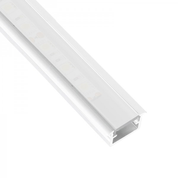 2206 DL vgradni alu LED profil INLINE MINI XL bel brez pokrova
