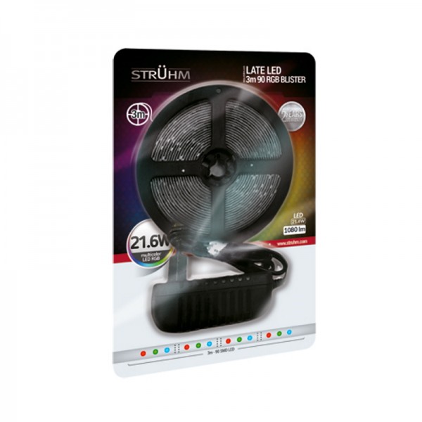 LED trak set 7,2W 330lm LATE LED 90 3m RGB IP20