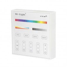 LED daljinski upravljalnik stenski panel RGB + CCT  B4 4 cone baterijski bel