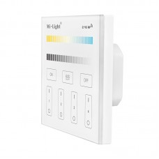 LED daljinski upravljalnik stenski panel CCT T2 4 cone 230V bel