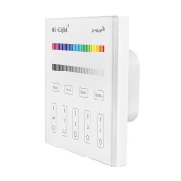 LED daljinski upravljalnik stenski panel RGBW T3 4 cone 230V bel