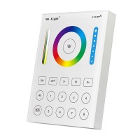 LED daljinski upravljalnik stenski panel RGB + CCT T4-B 8 con baterijski bel