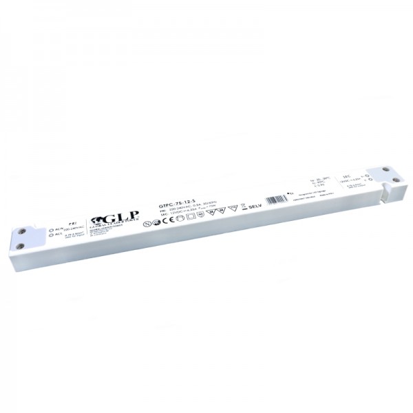 Led napajalnik CV 12V 75W GTPC-S sponke IP20