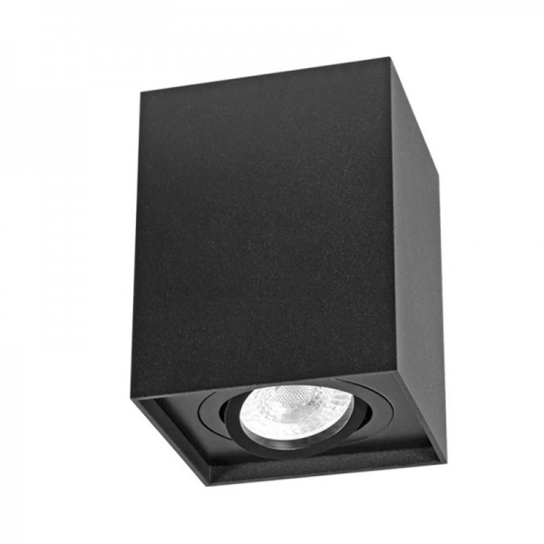 Svetilka stropna LED ready BRAGA KV GU10 ČRNA