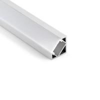 1818 LP kotni alu LED profil siv brez pokrova