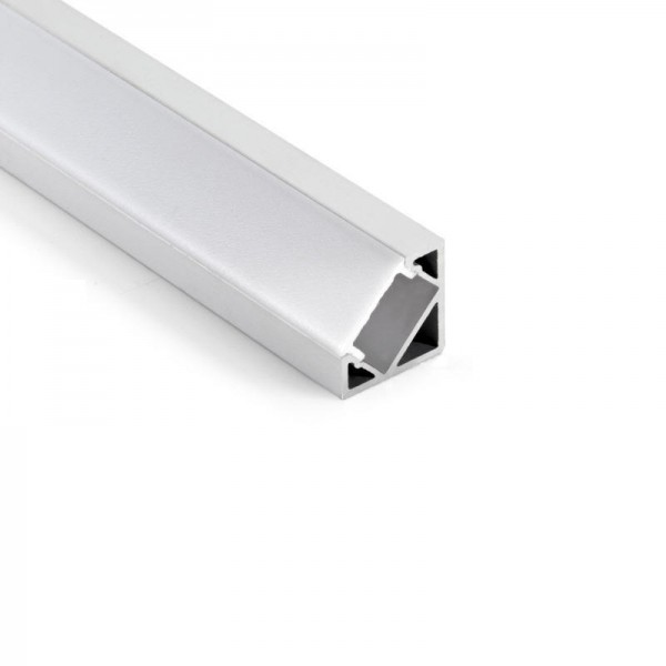 1818 LP kotni alu LED profil siv brez pokrova