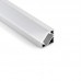 1818 LP kotni alu LED profil siv brez pokrova