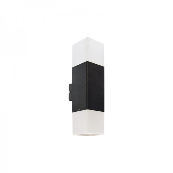 Svetilka za fasade LED-Ready KV GRYF 2-D 2xE27 IP44 črna