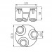 Svetilka stropna LED ready LAURIN EL-3O W GU10 bela