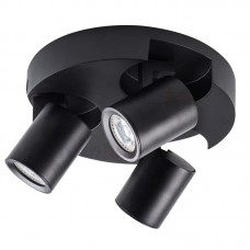 Svetilka stropna LED ready LAURIN EL-3O B GU10 črna
