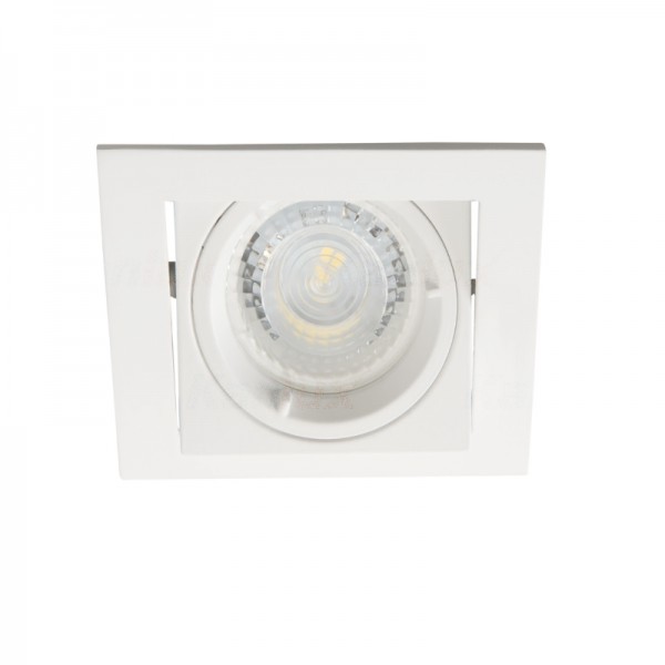 Svetilka vgradna gibljiva ALREN DTL-W kvadratna bela