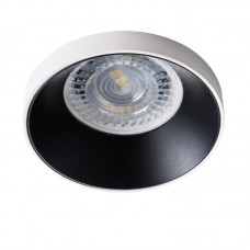 Svetilka vgradna fiksna SIMEN DSO W/B okrogla črna bela