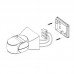Senzor gibanja stenski PIR 360/180° OR-CR-254/W 1200W črn 12m IP65