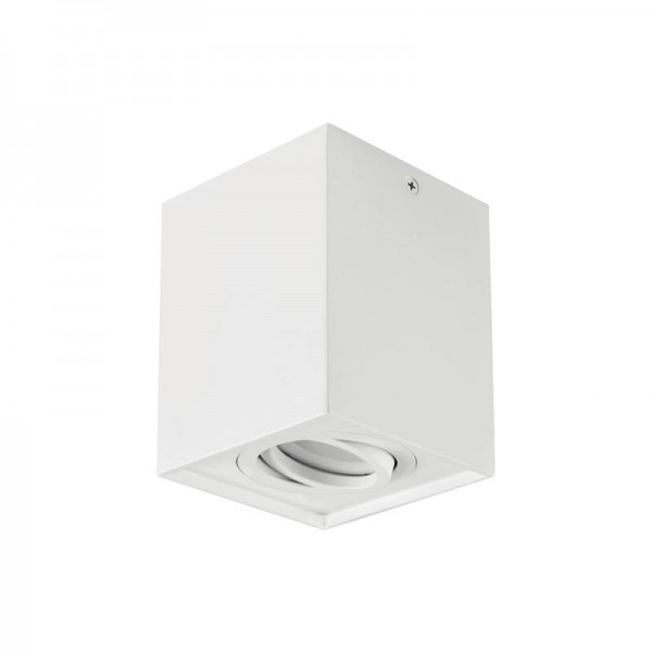 Svetilka stropna LED ready HARY D GU10 kvadratna BELA