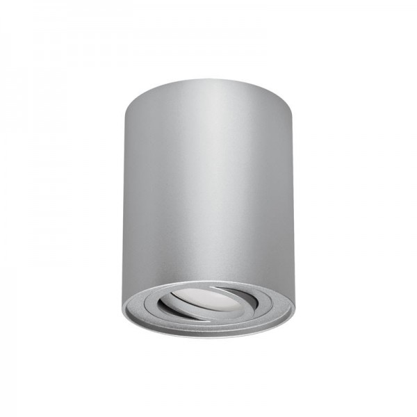 Svetilka stropna LED ready HARY C GU10 okrogla SIVA