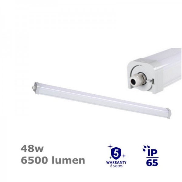 Svetilka industrijska LED 48W 6500lm 4000K TP STRONG PC 1200 IP65