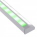 2714 DL alu LED profil dvojni siv brez pokrovov