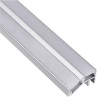 2714 DL alu LED profil dvojni siv brez pokrovov