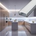 1708 LP alu LED profil siv brez pokrova