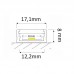 1708 LP alu LED profil bel brez pokrova