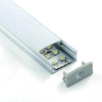 2310 LP alu LED profil siv brez pokrova