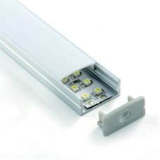 2310 LP alu LED profil siv brez pokrova