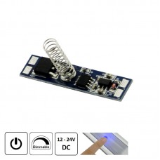 Stikalo zatemnilno na dotik z vzmetjo TOUCH TD-07 12-24V 8A 10mm s spominom