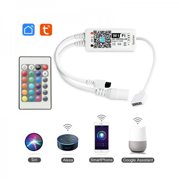 Kontroler mini RGB RGBW RGBWW WIFI TUYA IR daljinski upravljalnik 12 24V 10A 2A CH