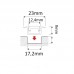 2311 LP vgradni alu LED profil bel brez pokrova