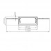 7113 DL alu LED profil PLASTER XXL siv s pokrovom mat 29mm